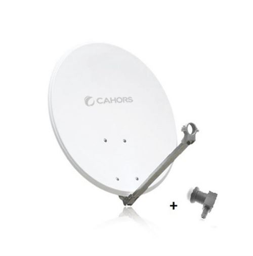 Visiosat Blanche Antenne Parabolique 65Cm Alu + Lnb Cahors 141201R13 - Image 1