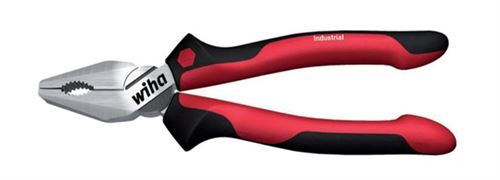 Wiha Kombizange Industrial mit DynamicJoint® und OptiGrip mit extra langer Schneide 180 mm