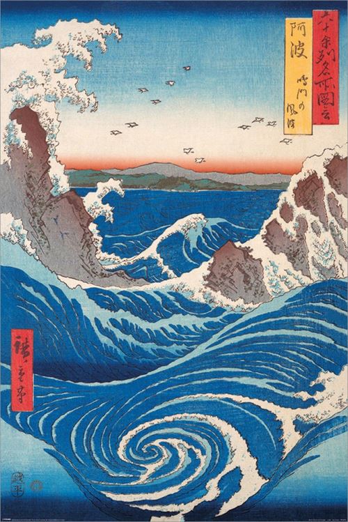 Maxi Poster 61 x 91,5 cm Hiroshige Naruto Whirlpool