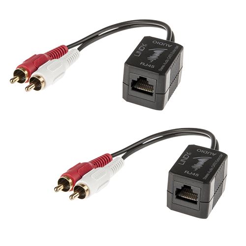 LINDY Extendeur audio rca sur rj45 100m