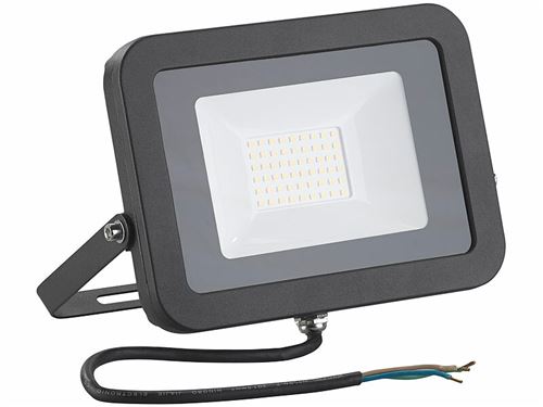 Luminea : Projecteur LED résistant aux intempéries - 50 W - Blanc chaud