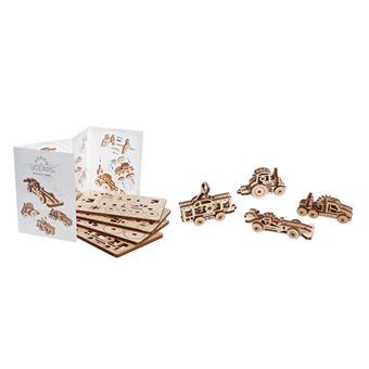 maquette mécanique ugears set de 4 véhicules