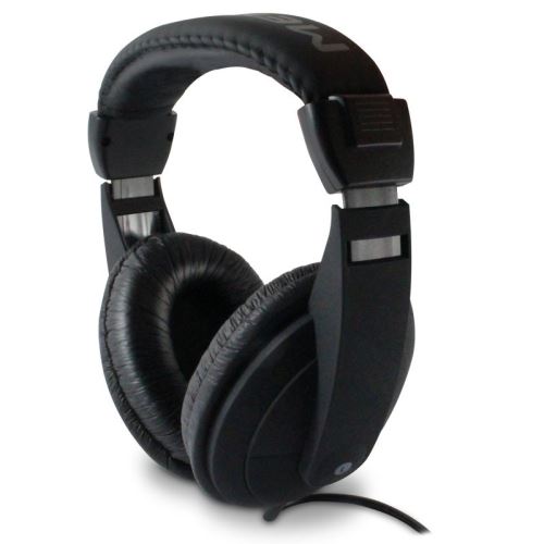 Metronic - Koptelefoon - over oor - met bekabeling - 3,5 mm-stekker, 6,35 mm-stekker - zwart
