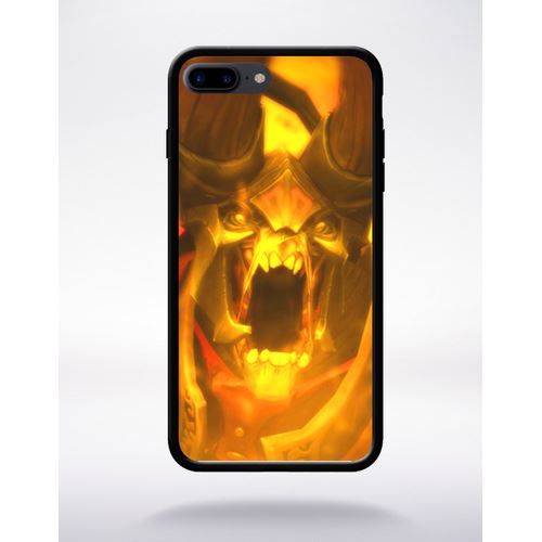 Coque Doom Compatible Apple Iphone 7 Plus Bord Noir Silicone