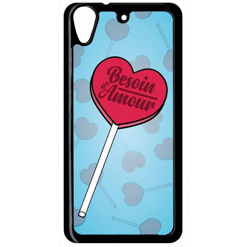 Coque Htc Desire 626 Besoin Damour Fond Bleu Pale