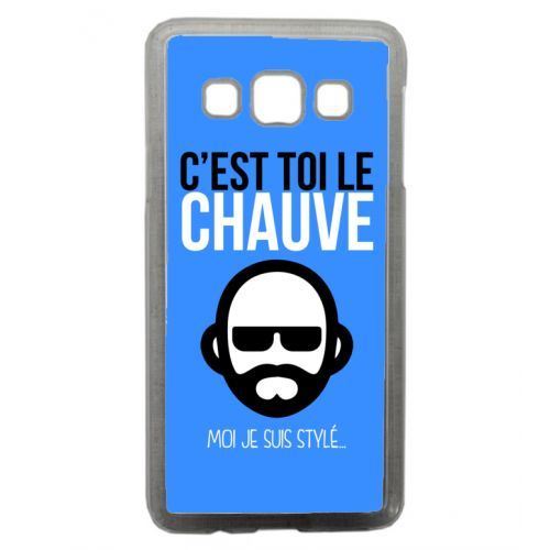 Coque transparente galaxy a7 c est toi le chauve moi je suis styl 12
