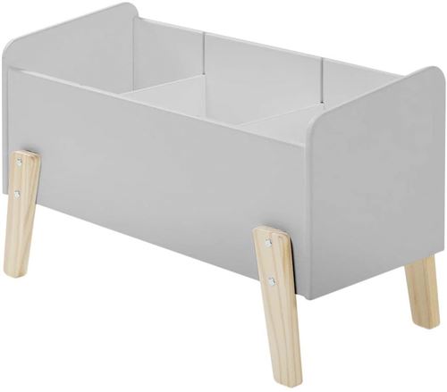 Vipack KIDDY Coffre à jouets Gris cool