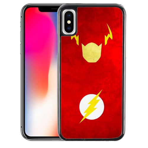 Coque pour iPhone XS dc comics flash art design