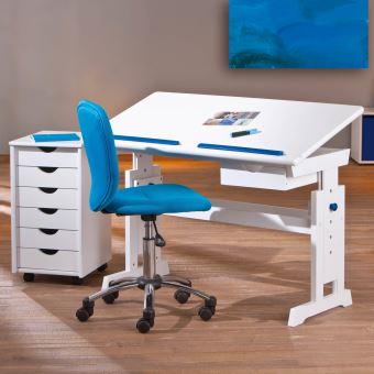 Paris Prix Bureau Enfant Pupitre School 109cm Blanc Bureaux Enfant Et Accessoires Achat Prix Fnac