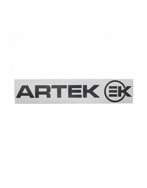Autocollant-sticker artek noir precoupe (planche 280mm x 60mm avec 1 artek et 1 ek) haute qualite