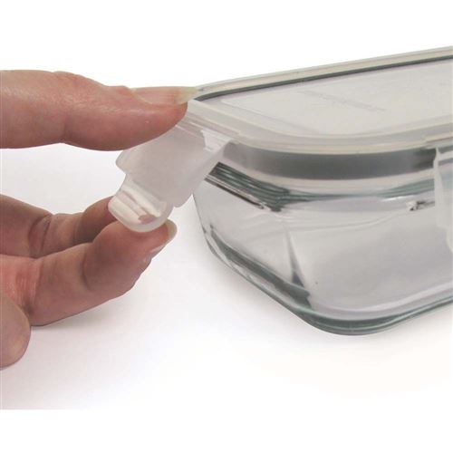 YASHE Lot De 5 Boite Alimentaire Verre Avec Couvercle Hermétique