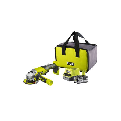 Meuleuse D'Angle Ryobi 18V Oneplus R18Ag-140S - Batterie Lithium-Ion 4.0 Ah - Chargeur
