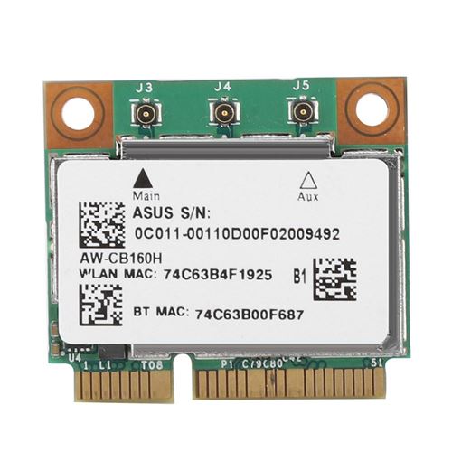Réseau Broadcom BCM94360HMB Azurewave AW-CB160H 1300Mbps 802.11ac + Bluetooth 4.0