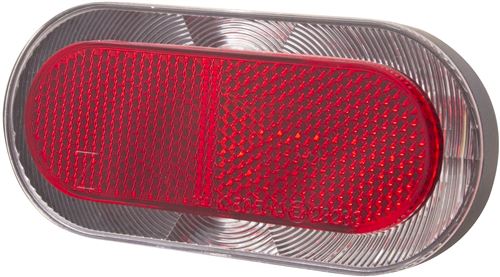 Spanninga feu arrière led de Elips XBbatterie 80 mm rouge