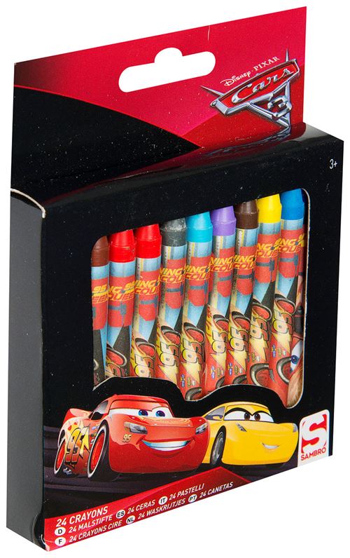 Cars 3 24 crayons de cire en boîte