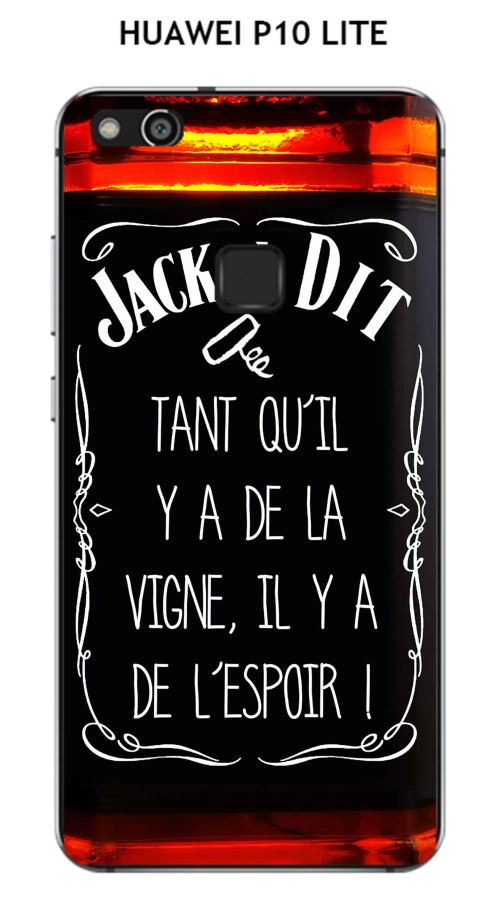 Coque HUAWEI P10 LITE design Jack à Dit La vigne