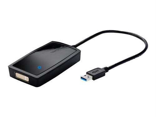 Multi Monitor Adapter - Adaptateur vid&eacute;o - USB type A m&acirc;le pour DVI-I femelle - noir
