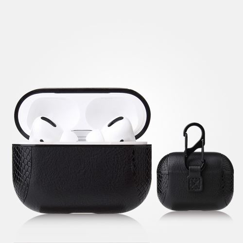 OEM - Étui pour Apple AirPods Pro - Cuir - Noir - Image 2