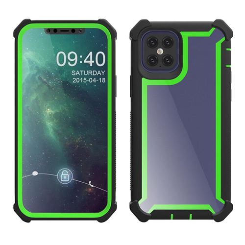 Nouvelle coque avec protection quatre coins pour iPhone 12 Pro Max 6,7” - Vert