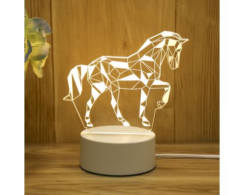 Veilleuse LED 3D cheval DY-61