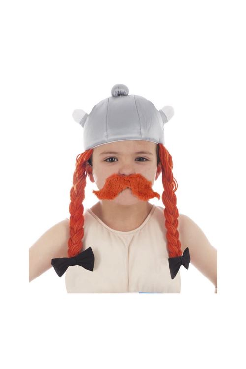 Casque Obélix© Tissu Enfant - Gris - Taille Unique