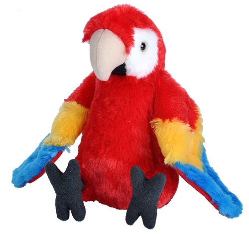 Wild Republic Scarlet Ara en peluche, peluche, jouet en peluche, cadeaux pour enfants, peluche 8 pouces