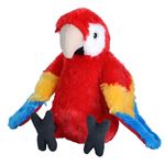 Peluche perroquet rouge 30 cm Wild Republic : King Jouet, Peluches animaux  et autres Wild Republic - Peluches