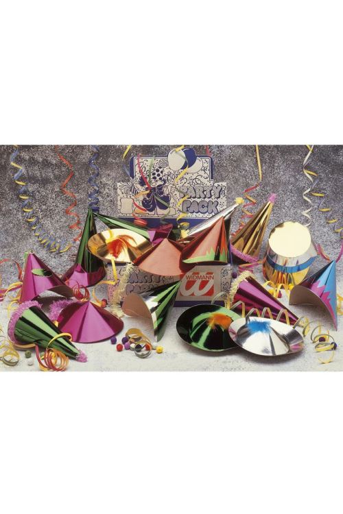 Chapeaux Metal Carton Moyen Modele Par 36 - Multicolores