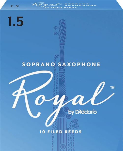 D'Addario RIB1015 - Anches saxophone soprano, force 1.5, boîte de 10