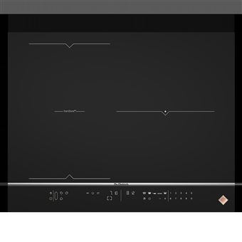 De Dietrich DPI7584X - Fascination Collection - table de cuisson à induction - 3 plaques de cuisson - Niche - largeur : 56 cm - profondeur : 49 cm - noir