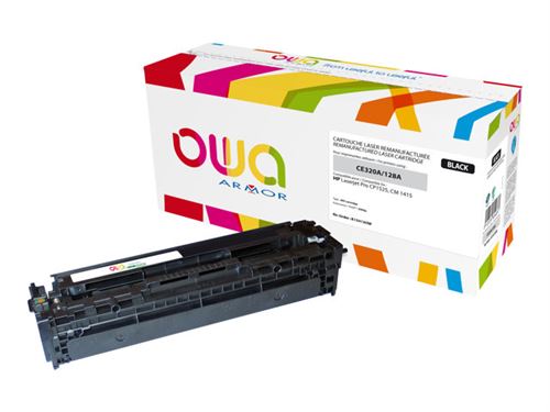 Acheter OWA - Noir - compatible - remanufacturé - cartouche de toner (alternative pour : HP CE320A) - pour HP Color LaserJet Pro CP1525n, CP1525nw; LaserJet Pro CM1415fn, CM1415fnw État correct - 65,27 € OWA - Noir - compatible - remanufacturé - cartouche de toner (alternative pour : HP CE320A) - pour HP Color LaserJet Pro CP1525n, CP1525nw; LaserJet Pro CM1415fn, CM1415fnw État correct - reconditionné disponible sur Fnac