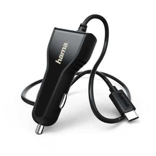 Chargeur pour voiture, USB Type-C, Power Delivery (PD), 3 A, noir