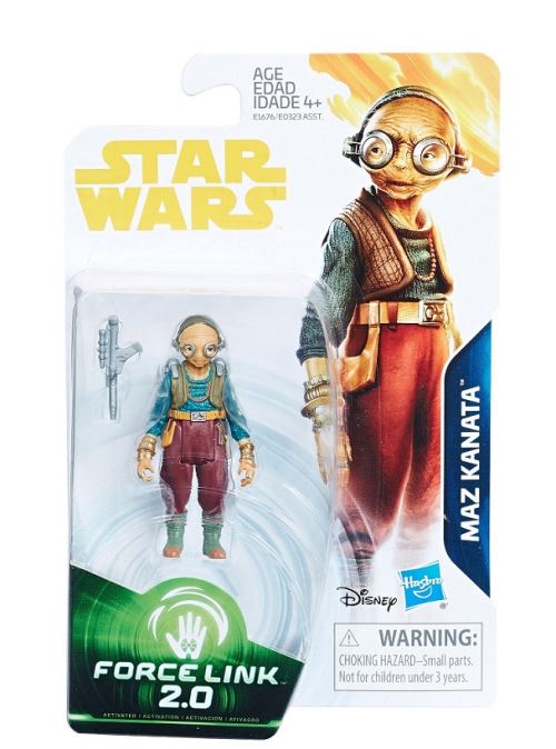 Star wars force link 2.0 : maz kanata - figurine 6.5 cm - personnage disney - nouveaute
