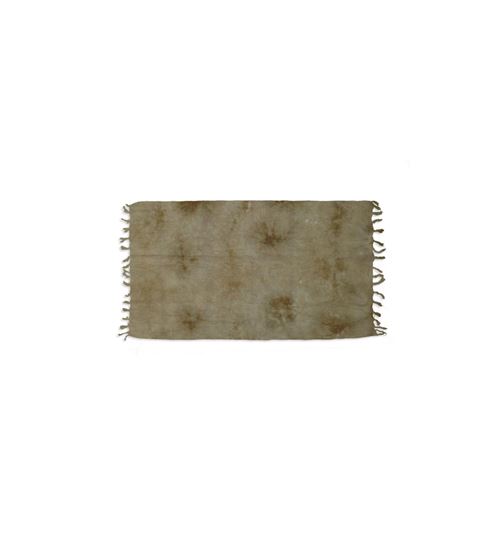 SOLEIL D OCRE Fouta de bain Tie and Dye - 100% coton - 80x150 cm - Taupe