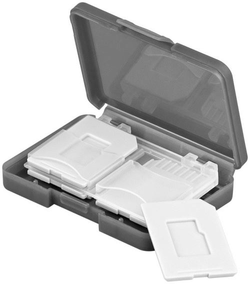 Boîte de rangement pour 4 cartes mémoire SD / Micro SD Goobay