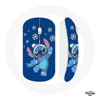 Souris Sans Fil Stitch neige Noël bleu (Maniacase) - Souris - Achat & prix