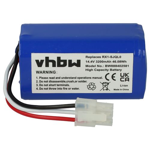 Vhbw Batterie compatible avec Miele Scout RX1 robot électroménager (3200mAh, 14,4V, Li-ion)