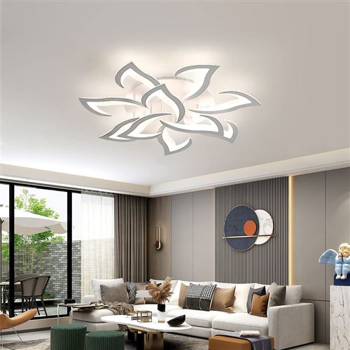Plafonnier LED design 4 LED lustre plafond moderne éclairage salon