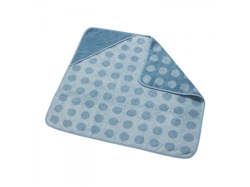 Leander - Cape de bain en coton BIO, Bleu Pastel
