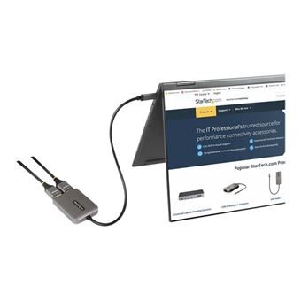 Adaptateur USB-C vers Double HDMI, Hub USB Type-C Multi-Moniteur MST,  Double Écran HDMI 4K 60Hz pour Ordinateur Portable Extender / Splitter,  HDR