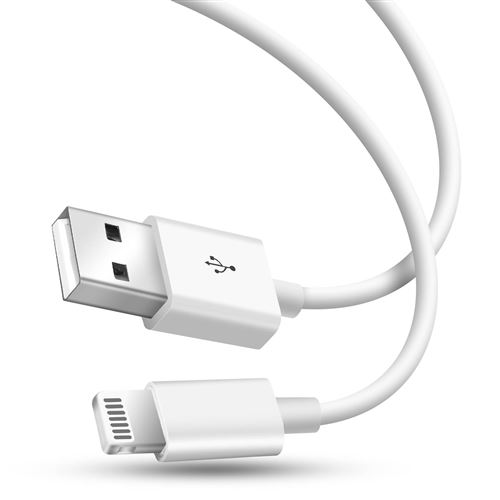 Avizar Cable Lightning Charge rapide Transfert De Données Longueur 1m Avizar Blanc