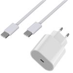 Chargeur Rapide 20W + Cable USB-C USB-C 2 mètres pour iPhone 16 / 16 PLUS / 16 PRO / 16 PRO MAX / 15 / 15 PLUS / 15 PRO / 15 PRO MAX Phonillico®