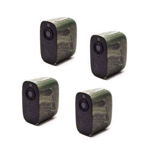 Kit de 4 caméras smart camouflages alarme WIFI HD 1080P 128Go longue autonomie détection de mouvement et audio bidirectionnel