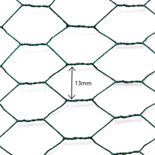 Grillage pour poules vert 1x25M maille 13mm triple torsion clôture