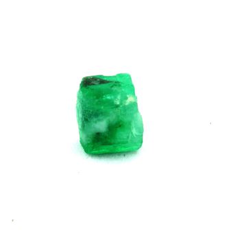 Émeraude Verte Naturelle Certifiée 7,57 Ct - Pierre Taillée En Brillant, 13,88 X 10,43 Mm, Transparente, D'Inde