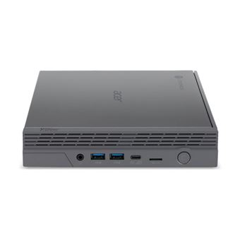 Acer Chromebox CXI5 - Mini PC 1 x Celeron 7305 jusqu'à - RAM 4 Go - flash - eMMC 64 Go - UHD Graphics - Gigabit Ethernet, Bluetooth, IEEE 802.11ax (Wi-Fi 6E) - Chrome OS - moniteur : aucun - gris