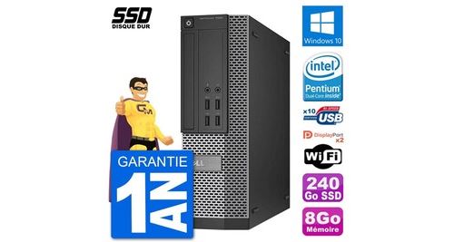 Pc dell optiplex 7020 sff intel g3220 ram 8go ssd 240go windows 10 wifi