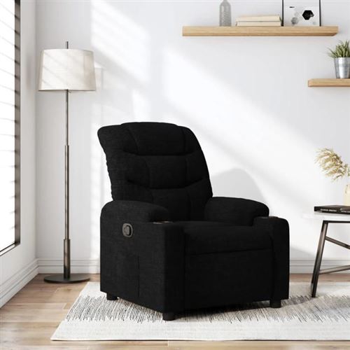 Non Communiqué Noir Vidaxl Fauteuil Réglable Tissu
