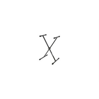 Support En X Pour Clavier Quik-Lok T/10 BK – Simple Palier, Réglable En Hauteur Et Largeur, Charge Max 72 Kg