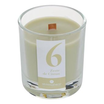 Atmosphera Créateur d'intérieur - Bougie Parfumée en Verre "Numia" 180g Zeste de Citron - 1